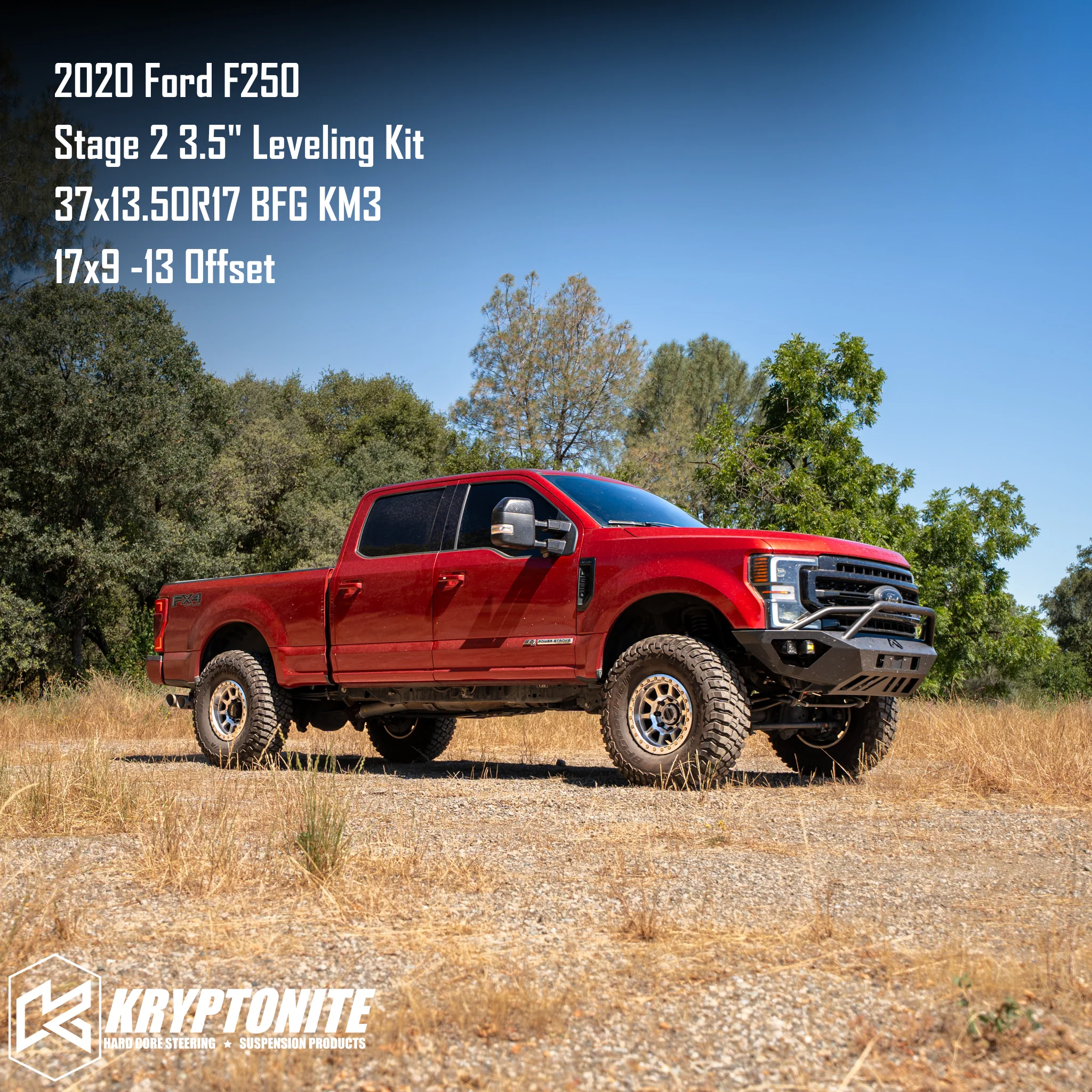 Kryptonite Stage 2 Leveling Kit with Eibach Shocks for 2017-2026 Ford Super Duty F-250/F-350 - Image 8