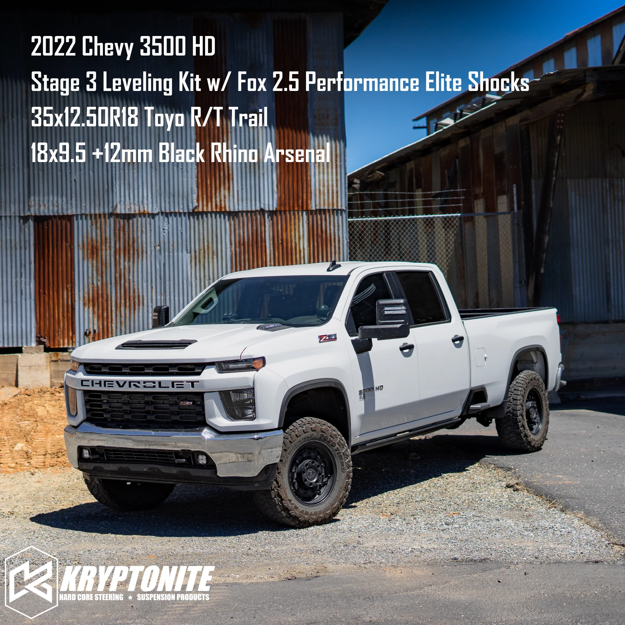 Kryptonite Stage 3 Leveling Kit with Fox 2.5 Performance Elite Shocks for 2020-2026 Chevy/GMC 2500HD/3500HD - Image 4