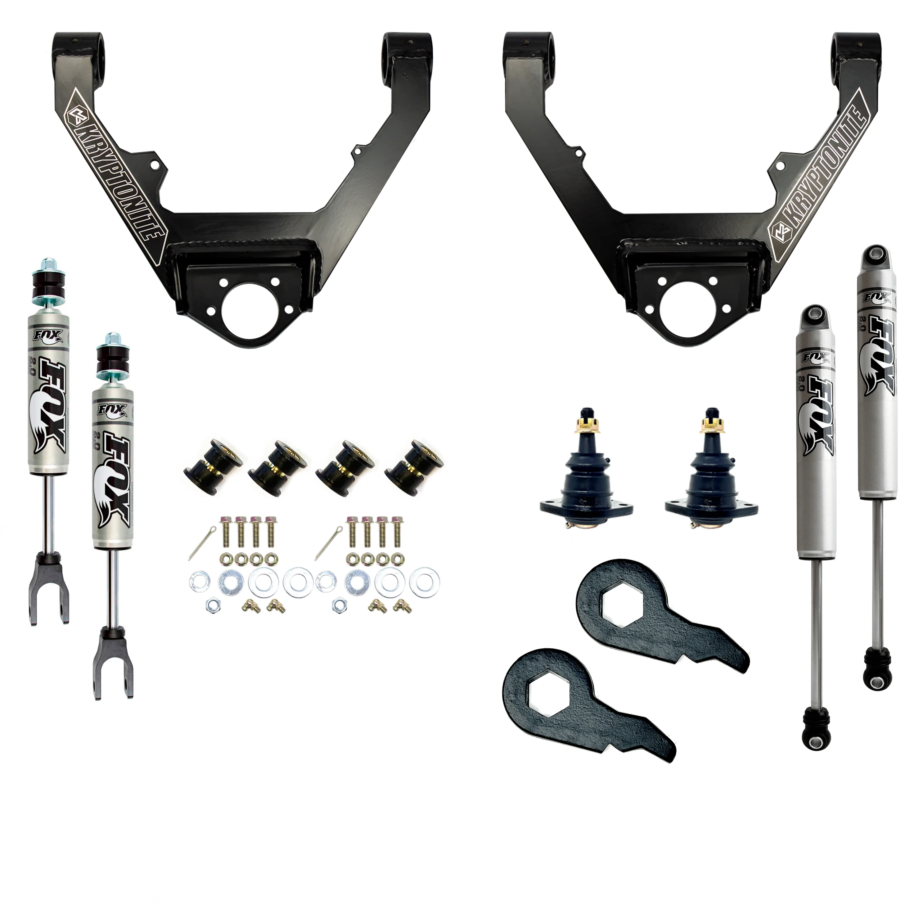 Kryptonite Stage 3 Leveling Kit with Fox Shocks for 1999-2006 GM 1500 Trucks & SUVs