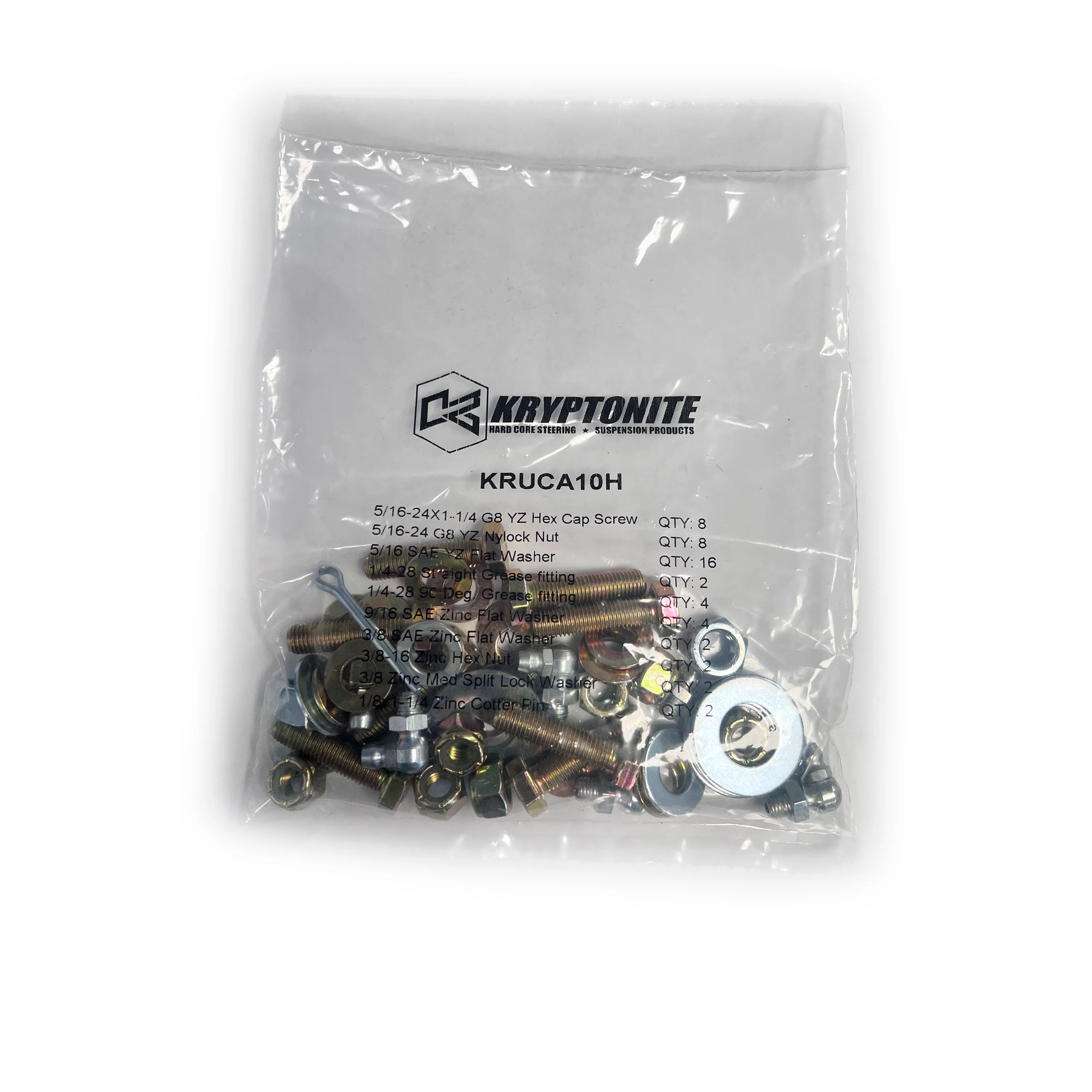Kryptonite Upper Control Arm Hardware Kit for 2001–2010 Chevy/GMC HD Trucks