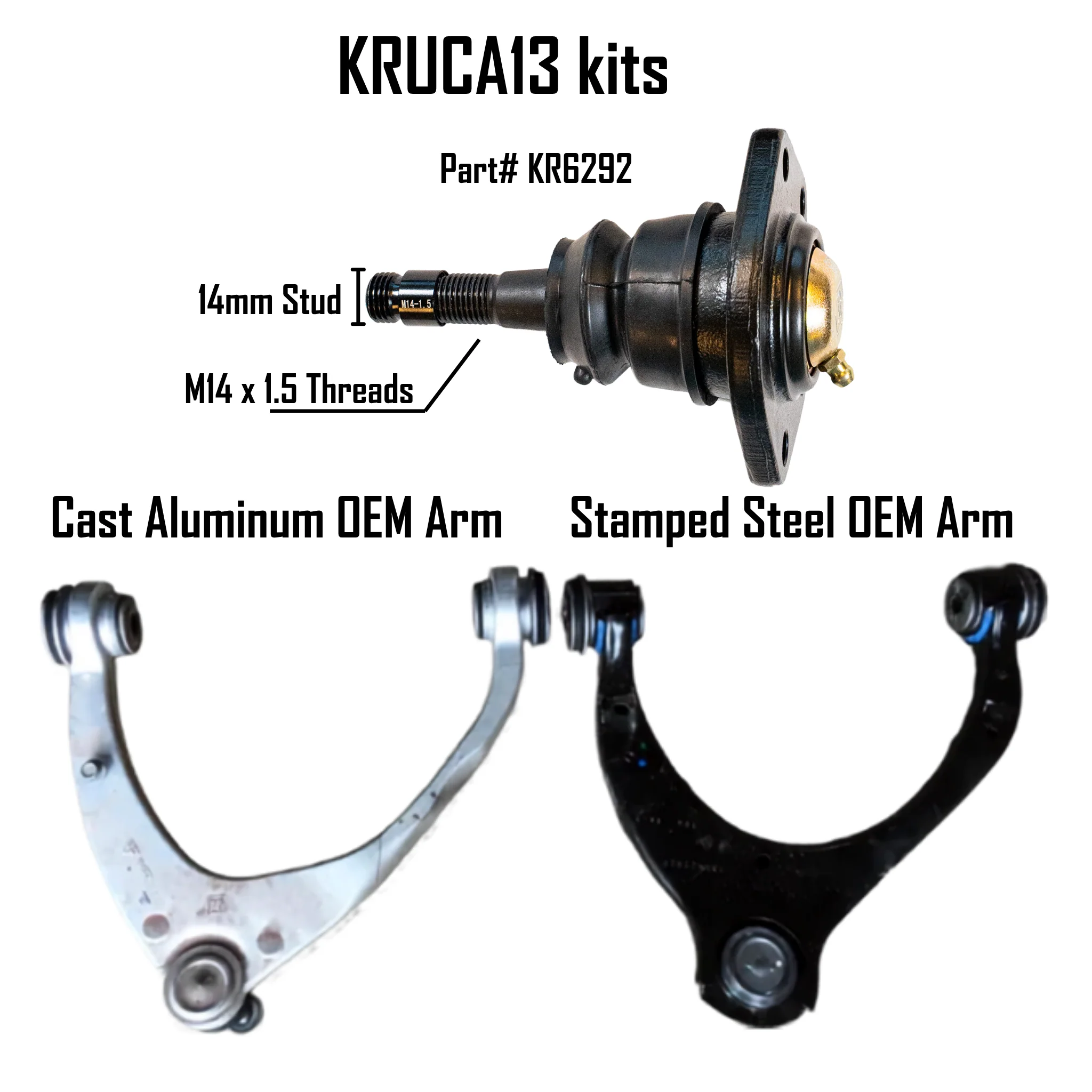 Kryptonite Upper Control Arm Kit for for 2014–2018 Chevy/GMC Trucks - Image 6